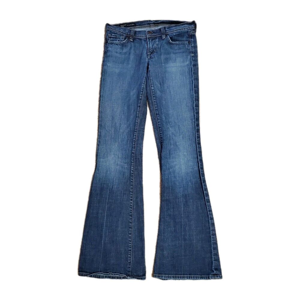 Citizens of Humanity Women’s Ingrid 002 Jeans 28 Blue Low Rise Flare Y2K Retro